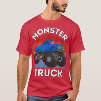 モンスタートラック愛好家、モンスタートラックサンセットヴィンテージ Tシャツ