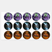 モンスタートラック感謝していお前のステッカー/メッセージカード ラベル (シート)