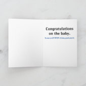 モンスタートラック新生児おめでとう カード (内部)