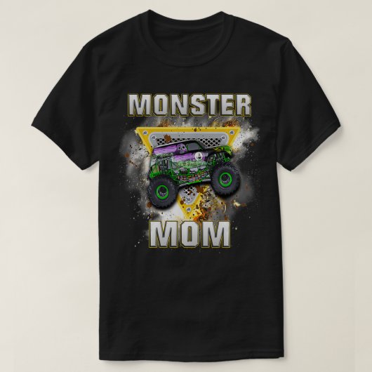 モンスタートラック母モンスタートラックは私のジャムトラックL Tシャツ (デザイン正面)