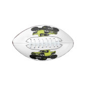 モンスタートラック漫画イラストレーション アメリカンフットボール (正面)