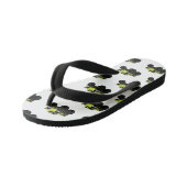 モンスタートラック漫画イラストレーション キッズビーチサンダル (アングル)