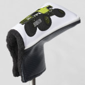 モンスタートラック漫画イラストレーション ゴルフヘッドカバー (3/4 正面)