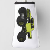 モンスタートラック漫画イラストレーション ゴルフヘッドカバー (回転90)