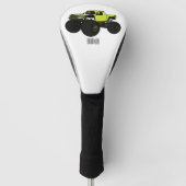 モンスタートラック漫画イラストレーション ゴルフヘッドカバー (正面)