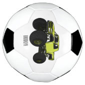 モンスタートラック漫画イラストレーション サッカーボール (回転)