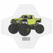 モンスタートラック漫画イラストレーション サッカーボール (フラット)