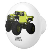 モンスタートラック漫画イラストレーション セラミックノブ (右)