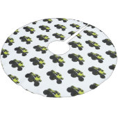 モンスタートラック漫画イラストレーション ブラッシュドポリエステルツリースカート (アングル)