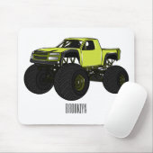 モンスタートラック漫画イラストレーション マウスパッド (マウス)