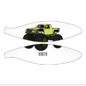 モンスタートラック漫画イラストレーション ミニバスケットボール (パネル)