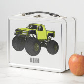 モンスタートラック漫画イラストレーション メタルランチボックス (インサイチュ)