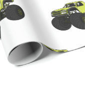 モンスタートラック漫画イラストレーション ラッピングペーパー (ロールコーナー)