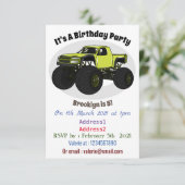 モンスタートラック漫画イラストレーション 招待状 (スタンド正面)