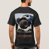 モンスタートラック発射、メンスTシャツ Tシャツ (裏面)