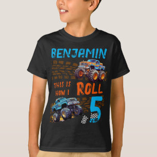 モンスタートラック私は転がこの方法 – 5誕生日 Tシャツ