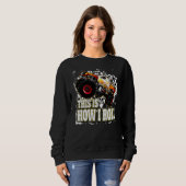 モンスタートラック私は転が スウェットシャツ (正面フル)