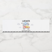 モンスタートラック誕生日ウォーターボトルラベル ペットボトルラベル (シングルラベル)