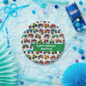 モンスタートラック誕生日カスタム ペーパープレート (パーティー)