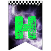 モンスタートラック誕生日バナー バンティングフラッグ (第2の旗)