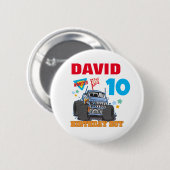 モンスタートラック誕生日パリグループマッチング 缶バッジ (正面&裏面)