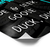 モンスタートラック誕生日パーティマイルストーンサイン ポスター (コーナー)