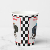 モンスタートラック誕生日パーティーの招待状 紙コップ (右)