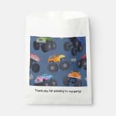 モンスタートラック誕生日パーティー フェイバーバッグ (正面)