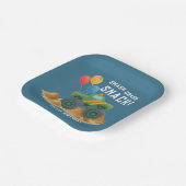 モンスタートラック誕生日パーティー ペーパープレート (傾斜あり)