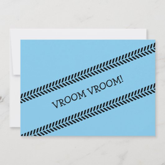 モンスタートラック誕生日パーティー 招待状 (裏面)