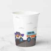 モンスタートラック誕生日パーティー 紙コップ (右)
