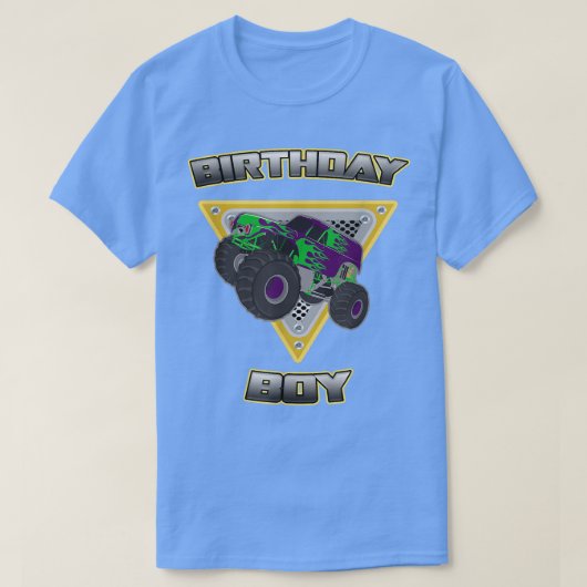 モンスタートラック誕生日ボーイギフト Tシャツ (デザイン正面)