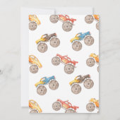 モンスタートラック誕生日招待状 |モンスタートラック 招待状 (裏面)