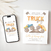 モンスタートラック誕生日招待状 |モンスタートラック 招待状