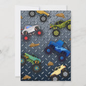 モンスタートラック誕生日招待状- Monster Bash 招待状 (裏面)