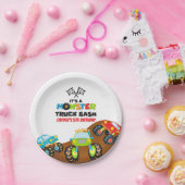 モンスタートラック誕生日 ペーパープレート (パーティー)