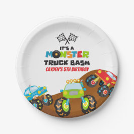 モンスタートラック誕生日 ペーパープレート