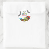 モンスタートラック誕生日 ラウンドシール (バッグ)