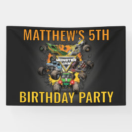 モンスタートラック誕生日 横断幕