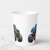 モンスタートラック誕生日 紙コップ (右)