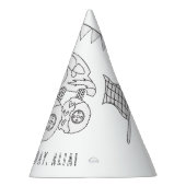 モンスタートラック誕生日 – 色あなた自身のパーティー帽子。 パーティーハット (右)