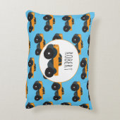 モンスタートラック車カスタムの少年の名前 アクセントクッション (裏面(縦))