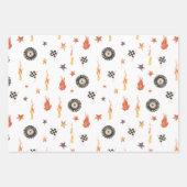 モンスタートラック青い水モダン色セット3 ラッピングペーパーシート (正面2)