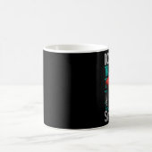 モンスタートラック100頭が切れる日キッズ100日目S コーヒーマグカップ (中央)