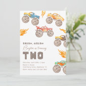 モンスタートラック2nd誕生日招待状 |トラック 招待状 (スタンド正面)