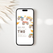 モンスタートラック2nd誕生日招待状 |トラック 招待状