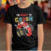 モンスタートラック3回目の誕生日つぶす準備ができたよ3 Tシャツ
