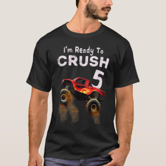 モンスタートラック5誕生日少年たち私はクルスに準備ができている Tシャツ