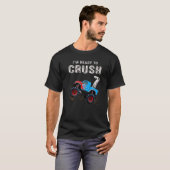 モンスタートラック7歳の誕生日をお祝いする "Crush" する準備はできてる Tシャツ (正面フル)
