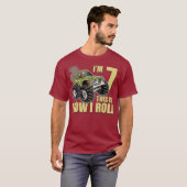モンスタートラック7歳誕生日Tシャツ 男の子 7歳 Tシャツ (正面フル)